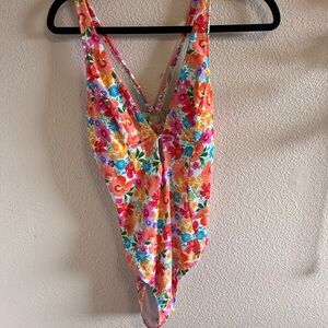 Cupshe Colorful Floral Swimsuit